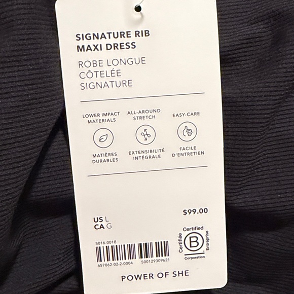 Athleta Signature Rib Maxi Dress - Elegant Black - Picture 3 of 11